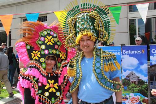 Ati-Atihan dance and costumes a hit among embassy visitors.