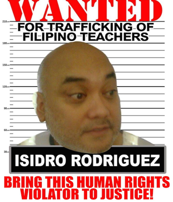 Picture of Isidro Rodriguez on a flier of Gabriela USA
