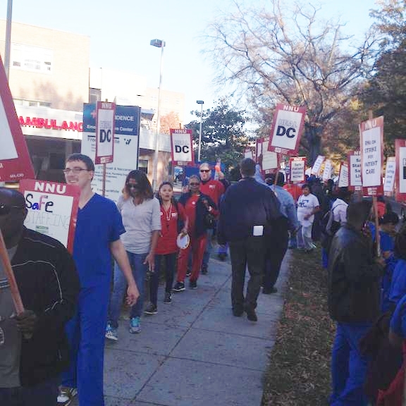 More than 200 nurses participated in the strike. Photo: Liselle Natividad