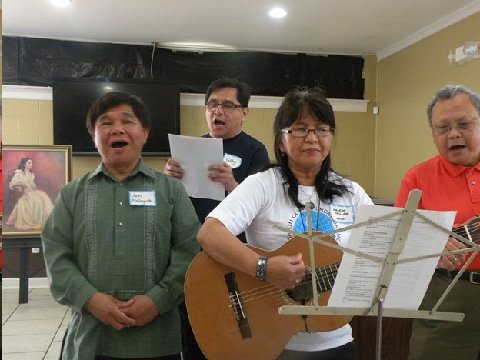 Providing musical entertainment was the hastily-assembled quartet of Jon Melegrito, Gaby Gabriego, guitarist Vangie Miller and former PAFC Board Member Presy Guevara