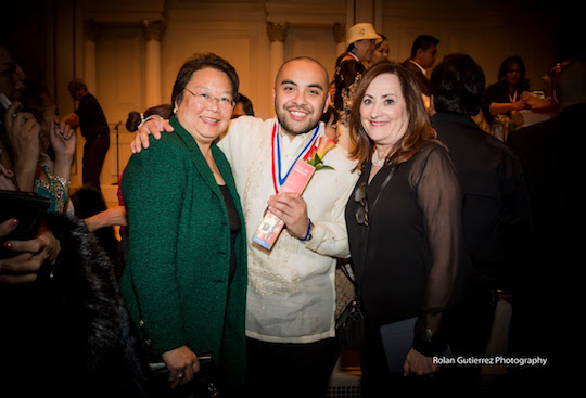 From left: Daphne Kwok, AARP Vice President of Multicultural Leadership, Asian American and Pacific Islander Audience; Steven Raga, New York state chairperson for the National Federation of Filipino American Associations (NaFFAA), board chair of Pilipino American Unity for Progress (UniPro), and the director for community affairs at the Forest Hills Asian Association; and Beth Finkel, AARP New York State Director. Photo courtesy of Rolan Gutierrez.