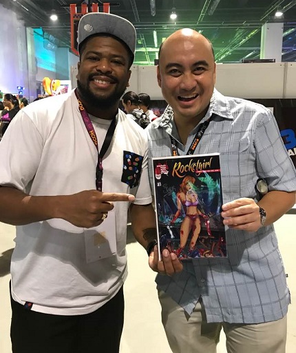 The author meets Fred Corder  at Toy Con 2017 at the SMX Convention Center in Pasay City.