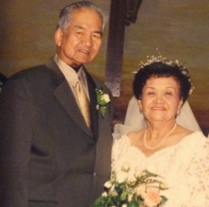 My parents, Venancio and Mila, on their 50th wedding anniversary