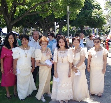 The women of Cerritos, led by the mayor’s wife, Gloria Pulido at left. Photo by Cecile Ochoa, TheFilamLA