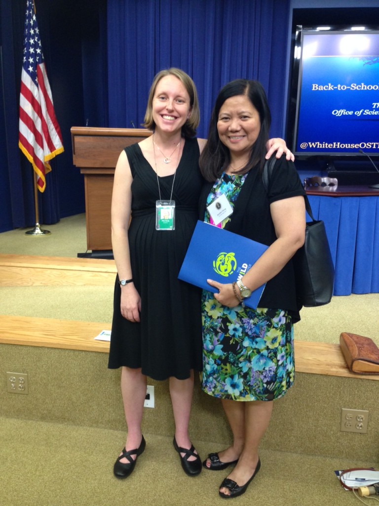 Jennifer Cheng with Dr. Laura Petes ,Assistant Director for Climate Adaptation and Ecosystems Office of Science and Technology Policy Executive Office of the President