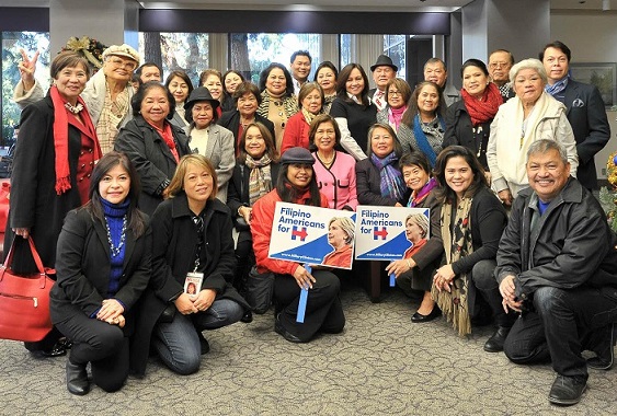 National Federation of Filipino American Associations President emeritus Loida Nicolas Lewis, AAPI for Hillary L.A. coordinator Rocio Nuyda, and TFLA Publisher Dante Ochoa were among the community leaders in the assembly.  