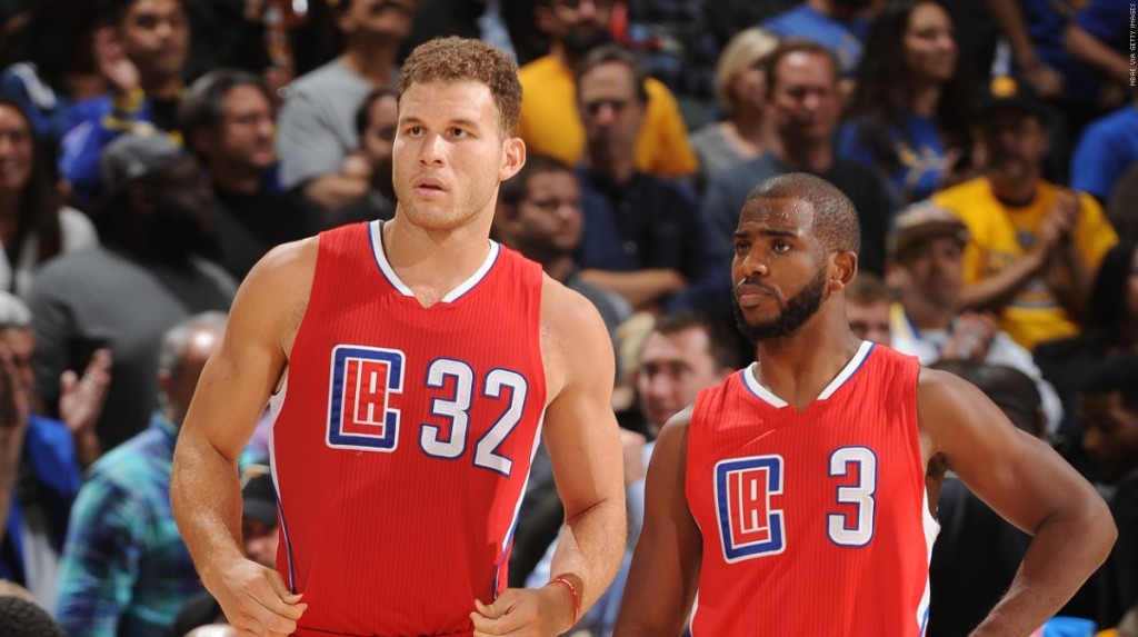 Chris Paul and Blake Griffin looking ahead. Photo from Slam online