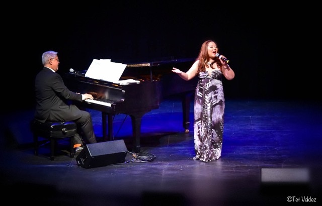 Maestro Cayabyab with producer singer Annie Nepomuceno.