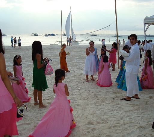 beach wedding boracay