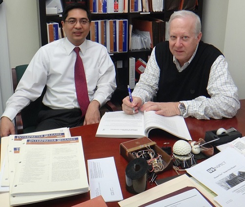 Lawyers Alan Lubiner (right) and Dennis Ortiguera of Lubiner & Schmidt 