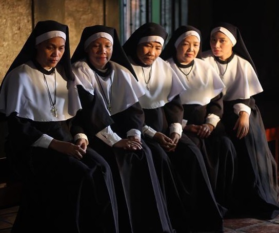 The nuns of Adoration Convent. 