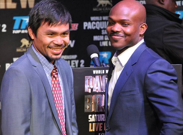 Manny Pacquiao and Timothy Bradley: a rematch in Vegas. Photo by Elton Lugay