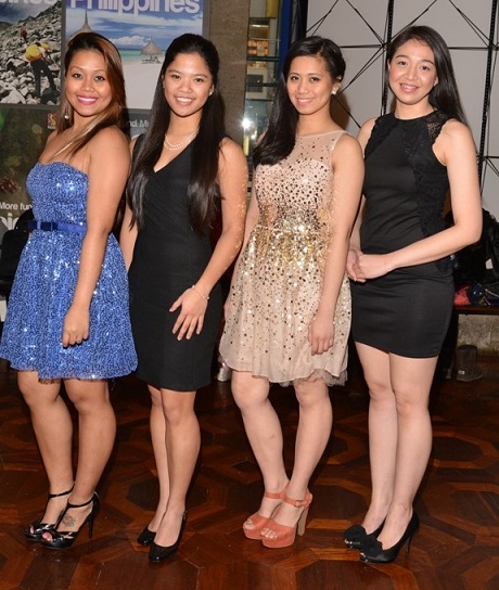 First batch of 2014 Diwa ng Kalayaan candidates: Kristine Joy Poraque, 25; Illin Bangug, 17; Stella Marie Cabrestante, 19; and Ria Lalaine Rius, 25. Photo by Monico Rabara