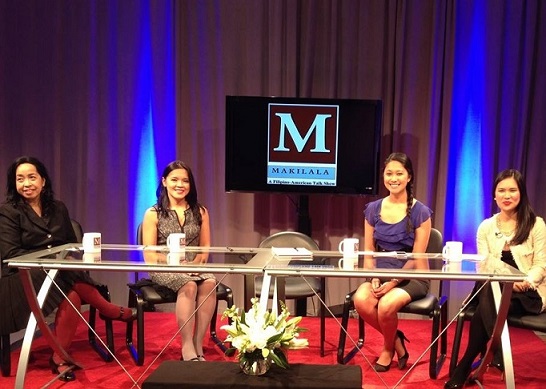 Makilala mainstays Cristina, Jen and Rachelle with guest host Hanna Choa Yu (right) joining the episode on the FYLPRO youth leadership program 