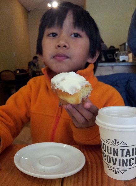 Yes, there is 'ensaymada' in Brooklyn and Artchan found it in Mountain Province coffee shop.