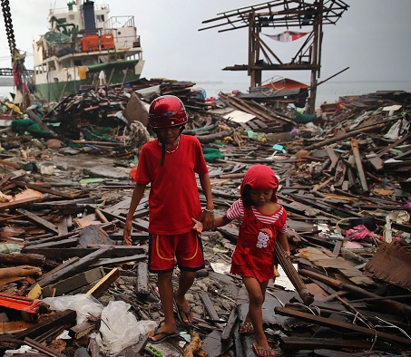 Typhoon Haiyan of November 2013 is one of the strongest storms ever to hit Southeast Asia. More than 6,000 people perished in the Philippines. 