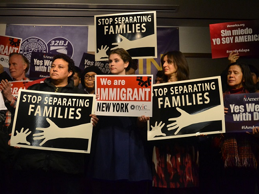 Rally organized by the New York Immigration Coalition comprising nearly 200 groups in New York State. Photo: NYIC