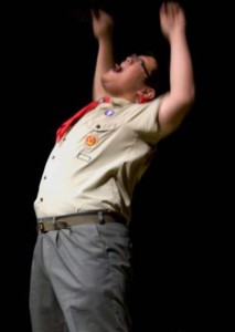Here, he is Chip Tolentino in “Spelling Bee” 