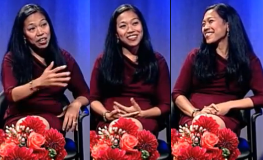 The commissioner appeared on the Filipino American talk show Makilala TV in September. Images are screen captures from the program. 