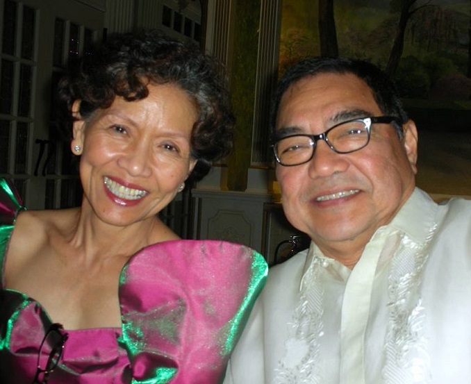 With husband Caesar: They were childhood pals in San Nicolas, Ilocos Norte. Photo by Randy Hernando