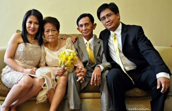 With her parents and brother, a businessman: High-achieving children 