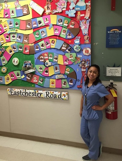 Joanne’s Candy Land wall of all her patients’ names: Proud of her relationship with her patients.