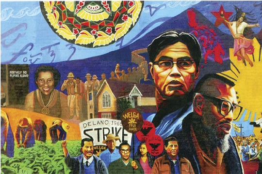 The Delano Strike mural painted by Eliseo Art Silva