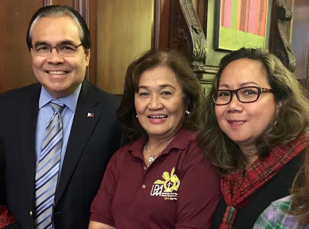 HSK is the brainchild of Consul General Mario de Leon Jr. who is shown here with organizer Nelsie Parrado (center) and the author.  