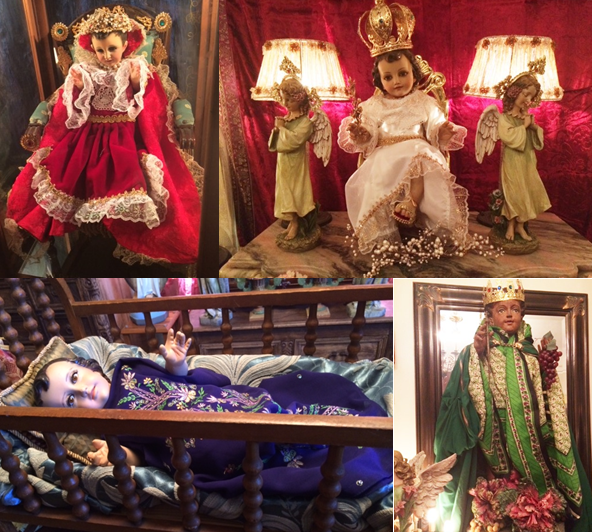 Just a few of the  Sto. Niño images in the museum