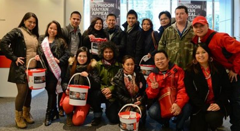 Filipinos in London raise funds for families devastated by 2013 Typhoon Haiyan. Photo: BBC.com