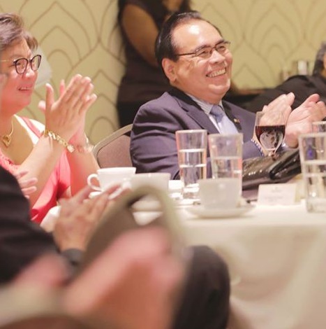 Despedida dinner for Congen Mario de Leon Jr. shown here with wife Eleanor de Leon: An evening of music, laughter and not a few tears. Photos: Loren San Diego of Bebe Cherie Photography