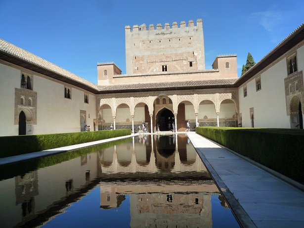 One of the reflecting pools outside the Alhambra palace complex. Photos by Wendell Gaa
