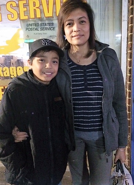 Abby Tanega with son Sean 