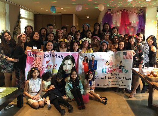 AlDub-Maiden Nation NY-NJ Fans Club celebrates Maine Mendoza’s birthday on March 3. Members come from a diverse background that includes nurses, office managers, physical therapists, caregivers and students. Photos by Grace Labaguis
