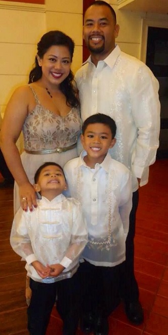  Jon J. and wife Marcia with their two boys Judah, 10, and James, 6.    