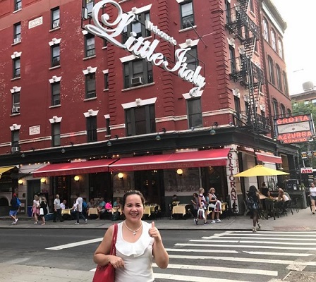 At Little Italy in Lower Manhattan 