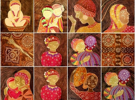 Various renditions of Maranaw women 