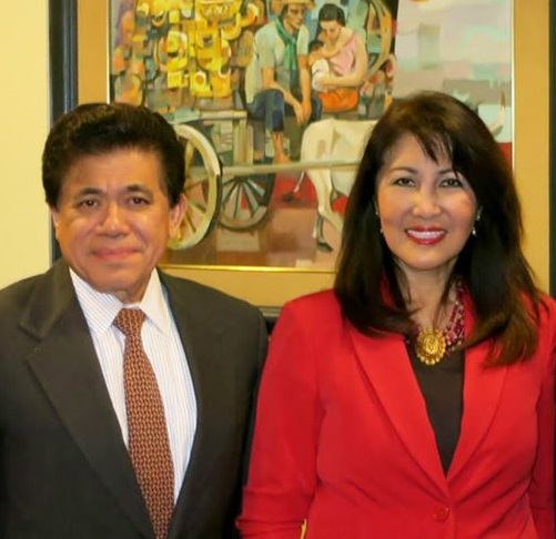 Founding president of PIDCI Reuben Seguritan, shown here with three-term former president Fe Martinez: No to abolition. 