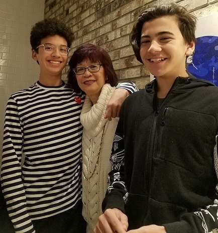 Josie with Jo Koy’s son Joseph Jon, and his cousin Tre Doyle. 