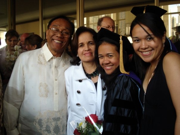 Graduating from the Cardozo School of Law, with her beaming family.