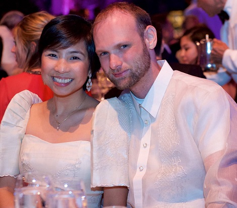 Khrys and Dima during the Explore Islands Philippines dinner gala at Cipriani’s. 