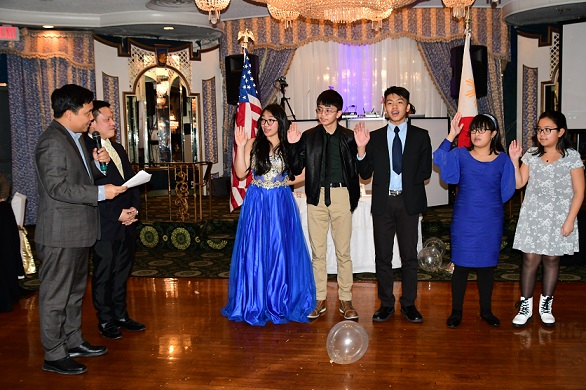 Consul Arman Talbo swears in youth officers of JCI New York