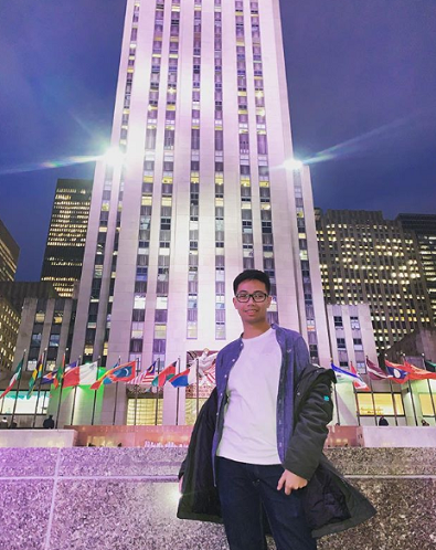 Jason enjoying the Rockefeller Center