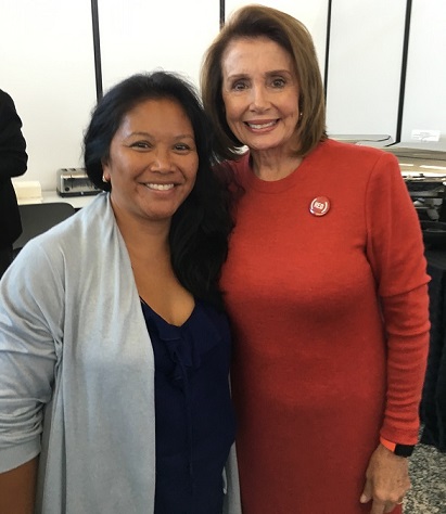 With House Speaker Nancy Pelosi in San Francisco.